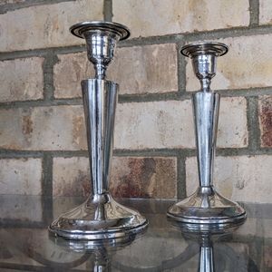 Vintage sterling silver candle holders